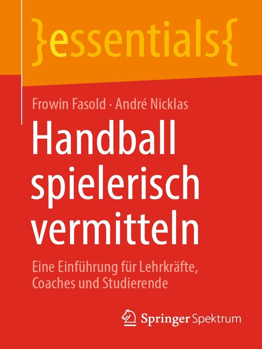 Title details for Handball spielerisch vermitteln by Frowin Fasold - Available